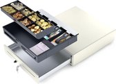 Acropaq - Kassalade Handmatig met Push Button - Ivoorkleurig - Model 9001