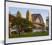 Fotolijst incl. Poster - Sydney Harbour Bridge in Australië in de middag - 40x30 cm - Posterlijst