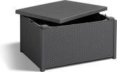 Kussenbox antraciet 79 x 59 x 42 cm - Kussenbox waterdicht - Kussenbox voor buiten