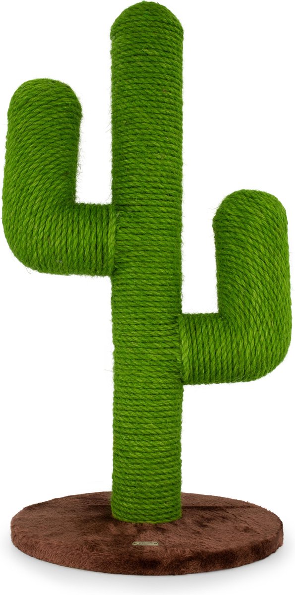 Moowi Krabpaal Cactus voor kat – Sisal – Groen en bruin – 70 cm - Incl. speeltje - Design