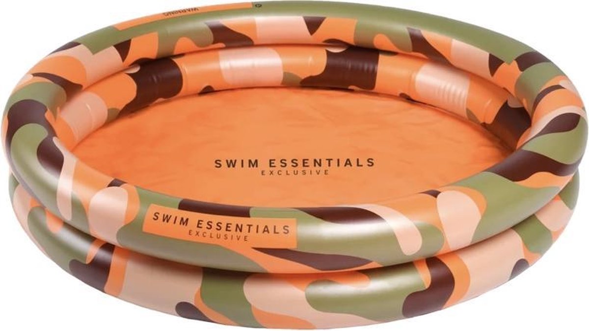 Swim Essentials babyzwembad camouflage - collectie 2021 - new collection - 60 cm - zwembad - babybadje - babyzwembad - zwemmen - zomer - vakantie - strand - water - baby - dreumes - camouflageprint