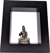 Boeddhabeeld in lijst – Boeddha meditatie brons 16 cm | Inspiring Minds