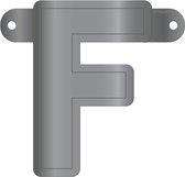 Folat Slingerletter F 12,5 X 11 Cm Karton Zilver