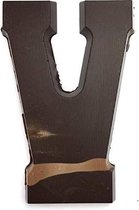 Joe & Mien Ambachtelijke Chocolade letter 'V' - Puur - 1 x 200 gram
