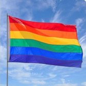 ValeDelucs - Regenboogvlag 90 x 150 cm - Gaypride - LGBT vlag - Rainbow Flag - Volledig Polyester
