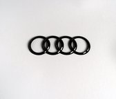 AUDI logo zwart achterklep | Hoogglans zwarte ringen | Achterzijde | Geschikt voor AUDI A6 (vóór 2011) /// AUDI Q7 (vóór 2015)| Auto accessoires