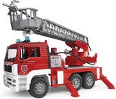 Bruder - MAN - Brandweerauto - Brandweerwagen met zwenkladder, waterpomp, licht en geluid