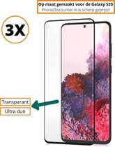 Fooniq Screenprotector Transparant 3x - Geschikt Voor Samsung Galaxy S20