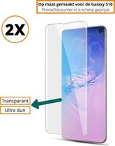 Fooniq Screenprotector Transparant 2x - Geschikt Voor Samsung Galaxy S10