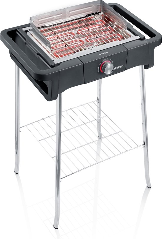 Severin PG 8124 STYLE Evo S Barbecue Grill met statief - eBBQ 2500W - 350gr.in 10min van Severin — afbeelding 2