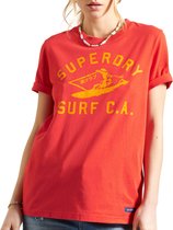 Superdry Cali Surf T-shirt - Vrouwen - rood - oranje