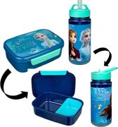 Broodtrommel en Drinkfles - Lunch set - Frozen II Disney Nature is Magical Elsa & Anna