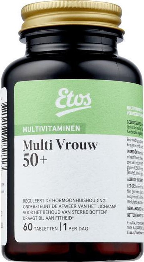 Etos vitamine 50+ - 60 Tabletten bol.com