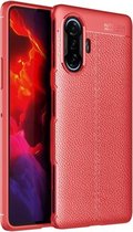 Voor Xiaomi Redmi K40 Gaming Edition 5G Litchi Texture TPU schokbestendig hoesje (rood)