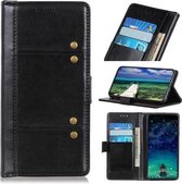 Voor Samsung Galaxy A22 5G Peas Crazy Horse Texture Horizontale Flip Leren Case met Houder & Kaartsleuven & Portemonnee (Zwart)