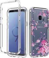 Voor Samsung Galaxy S9 2 in 1 hoog transparant geverfd schokbestendig PC + TPU beschermhoes (roze)