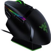 Razer Basilisk Ultimate 20000 DPI optische 11-toetsen programmeerbare 2,4 GHz draadloze + bedrade muis, kabellengte: 1,8 m (zwart)