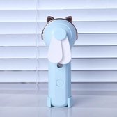 Handheld hydraterend apparaat Oplaadbare ventilator Mini USB-oplaadspray Bevochtiging Kleine ventilator (M10 Blue Kitten)