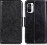 Voor Xiaomi Poco F3 Nappa Texture Horizontale Flip lederen tas met houder & kaartsleuven & portemonnee (zwart)