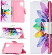 Voor Samsung Galaxy A32 4G Gekleurde Tekening Patroon Horizontale Flip Leren Case met Houder & Kaartsleuven & Portemonnee (Zonnebloem)