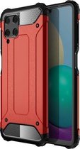 Voor Samsung Galaxy A22 4G Magic Armor TPU + PC Combinatie Case (Rood)