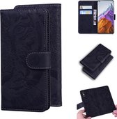 Voor Xiaomi Mi 11 Pro Tiger Embossing Pattern Horizontale flip lederen tas met houder & kaartsleuven & portemonnee (zwart)