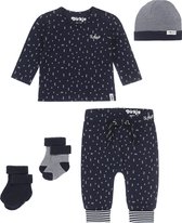 Dirkje Bio Basic SET(5delig) Broek en Shirt fig, Noppies Mutsje en sokjes - Maat 62