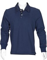 T'RIFFIC® SOLID Polosweater Brushed inside 80/20% katoen/polyester Marine size S