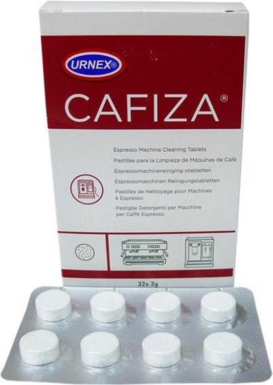 Urnex Cafiza - Espresso- en koffiemachine Reinigingstabletten 2g (coffee machine cleaning tablets) - 32 stuks