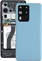 Batterij-achterklep met cameralensafdekking voor Samsung Galaxy S20 Ultra (blauw)