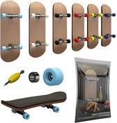 Vinger Skateboard - Fingerboard - Finger Board - Vingerskateboard  voor Kinderen en Jongeren - Houten Mini Skateboard - Vingerskaten - Speelgoed Cadeau - Skate Kit - 3 jaar en ouder - Geel