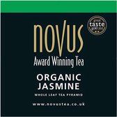 Novus Tea Organic Jasmine Green Tea 50 stuks Piramide Theezakjes - Award Winning Tea