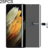 Voor Samsung Galaxy S21 Ultra 5G 25 PCS 0.3mm 9H Oppervlaktehardheid 3D Gebogen Oppervlak Privacy Glasfilm