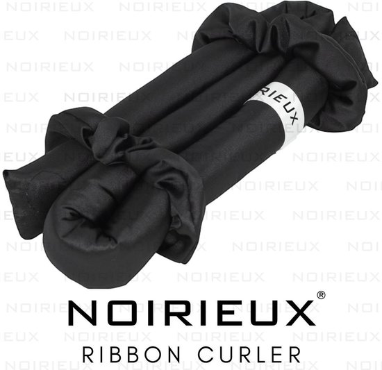 Heatless curls - Heatless curling ribbon - Heatless Haarkruller - Krullen zonder hitte - Zwart Zijde - NOIRIEUX®