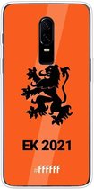 OnePlus 6 Hoesje Transparant TPU Case - Nederlands Elftal - EK 2021 #ffffff