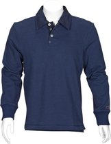 T'RIFFIC® SOLID Polosweater Brushed inside 80/20% katoen/polyester Marine size 2XL