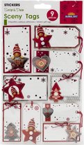 Dreamy naamkaartjes voor kerstmis - 9 stuks