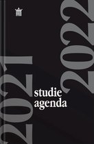 Ryam - studie agenda - 2021 / 2022 - week op 2 pagina's- zwart - hardcover - 19,5x12,5cm