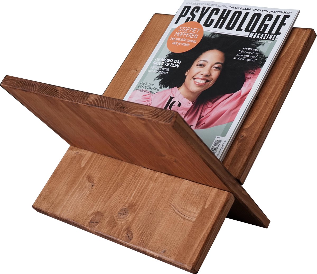 NZRD35 Tijdschriftenhouder Hout Lectuurbak Modern Krantenbak Magazinehouder Bruin