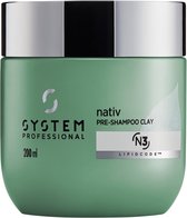 System Professional Nativ Pre-Shampoo Clay N3 200 ml - Normale shampoo vrouwen - Voor Alle haartypes