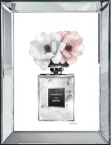 By Kohler Parfumfles met bloemetjes spiegellijst 70x4.5x90cm (113332)