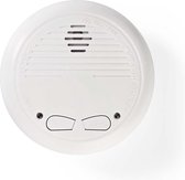 2 Rookmelders Koppelbaar / Verbindbaar, Batterij en sensor levensduur tot 10 jaar, Met testknop, 85 dB, ABS, Wit