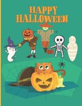 Happy Halloween .Happy Halloween: activity book for kids, coloring, Matching Game, Counting, Maze, Wordsearch, Soduko