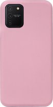 - ADEL Siliconen Back Cover Softcase Hoesje Geschikt voor Samsung Galaxy S10 Lite - Roze