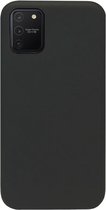 - ADEL Siliconen Back Cover Softcase Hoesje Geschikt voor Samsung Galaxy S10 Lite - Zwart