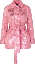 Stine Goya • roze jas Hector met bloemen • maat L