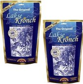 Lakse Kronch- 100% zalmsnacks- duo pakket- 2 x 175 gram - voordeelverpakking - gezonde beloning - graanvrij