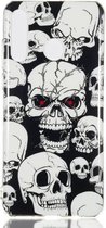 Red Eye Ghost Pattern Noctilucent TPU Soft Case voor Huawei P30 Lite