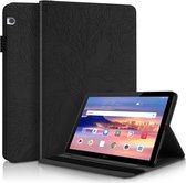 Voor Huawei MediaPad T5 10.1 inch Life Tree Series Horizontale Flip Leather Case met Houder & Kaartsleuven & Pen Slot (Zwart)