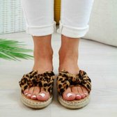 Dames Slippers Sommer Torridity Slipper, Maat: 37 (Leopard)